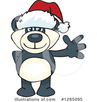 Royalty-Free (RF) Panda Clipart Illustration by Dennis Holmes Designs - Stock Sample #1285095