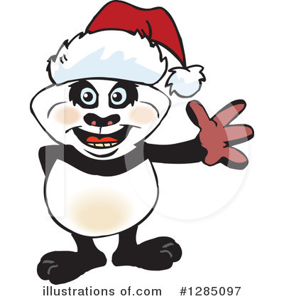 Royalty-Free (RF) Panda Clipart Illustration by Dennis Holmes Designs - Stock Sample #1285097