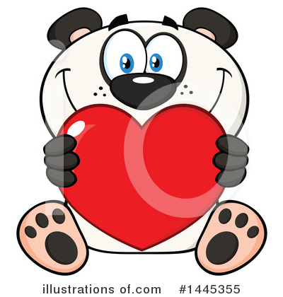 Royalty-Free (RF) Panda Clipart Illustration by Hit Toon - Stock Sample #1445355