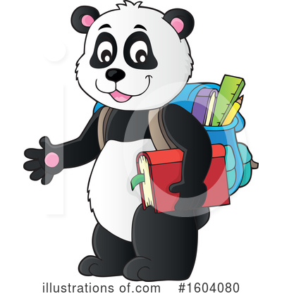Royalty-Free (RF) Panda Clipart Illustration by visekart - Stock Sample #1604080