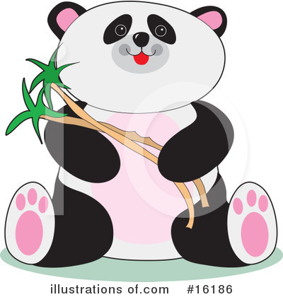 Royalty-Free (RF) Panda Clipart Illustration by Maria Bell - Stock Sample #16186