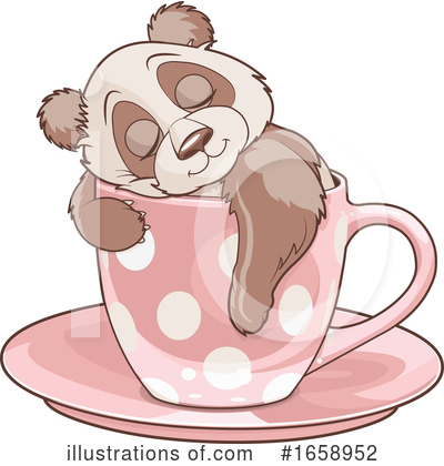 Royalty-Free (RF) Panda Clipart Illustration by Pushkin - Stock Sample #1658952