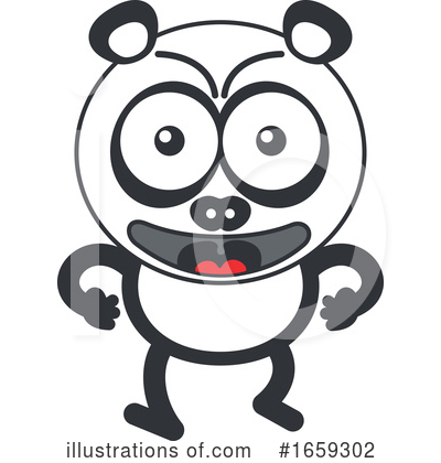 Royalty-Free (RF) Panda Clipart Illustration by Zooco - Stock Sample #1659302