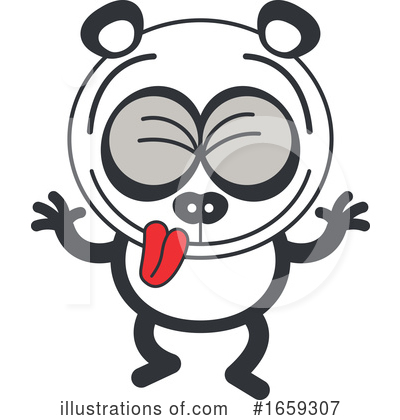 Royalty-Free (RF) Panda Clipart Illustration by Zooco - Stock Sample #1659307