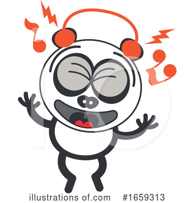 Royalty-Free (RF) Panda Clipart Illustration by Zooco - Stock Sample #1659313