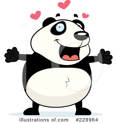 Royalty-Free (RF) Panda Clipart Illustration by Cory Thoman - Stock Sample #228964