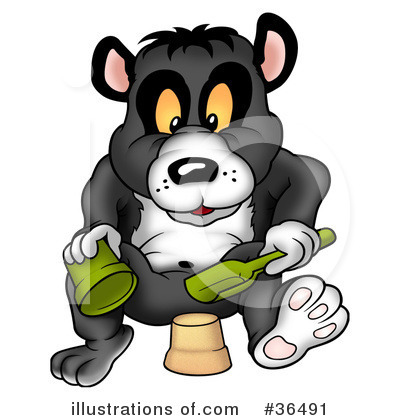 Royalty-Free (RF) Panda Clipart Illustration by dero - Stock Sample #36491
