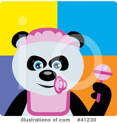 Panda Clipart #41230 by Dennis Holmes Designs