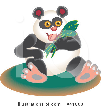 Royalty-Free (RF) Panda Clipart Illustration by Prawny - Stock Sample #41608