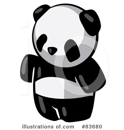 Royalty-Free (RF) Panda Clipart Illustration by Leo Blanchette - Stock Sample #83680