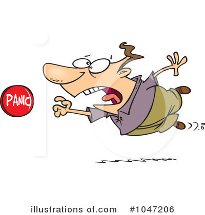Royalty-Free (RF) Panic Clipart Illustration by toonaday - Stock Sample #1047206