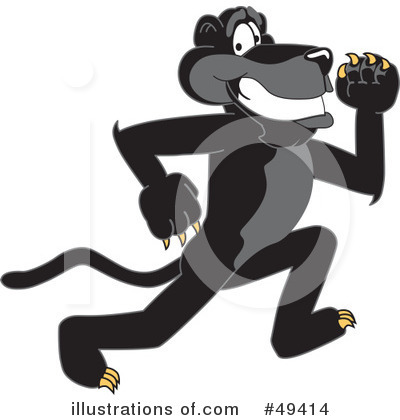 Royalty-Free (RF) Panther Character Clipart Illustration by Mascot Junction - Stock Sample #49414