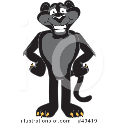 Jaguar Character Clipart #49419 by Mascot Junction