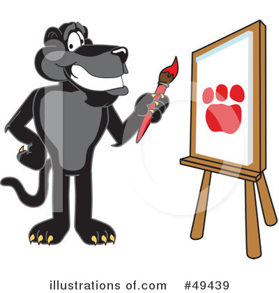 Royalty-Free (RF) Panther Character Clipart Illustration by Mascot Junction - Stock Sample #49439