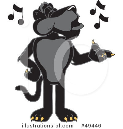 Panther School Mascot Clipart #49446 by Mascot Junction