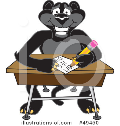 Royalty-Free (RF) Panther Character Clipart Illustration by Mascot Junction - Stock Sample #49450