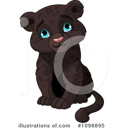 Royalty-Free (RF) Panther Clipart Illustration by Pushkin - Stock Sample #1098895
