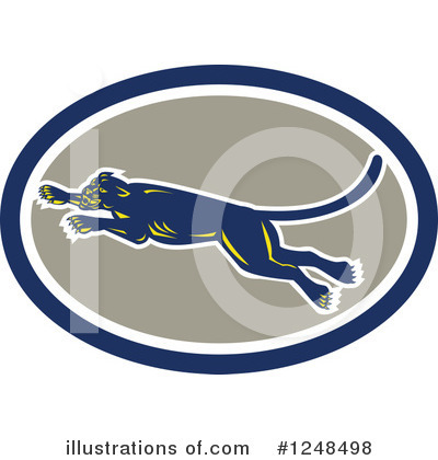 Royalty-Free (RF) Panther Clipart Illustration by patrimonio - Stock Sample #1248498