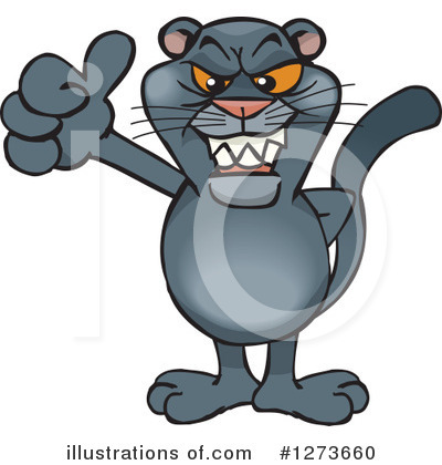 Royalty-Free (RF) Panther Clipart Illustration by Dennis Holmes Designs - Stock Sample #1273660