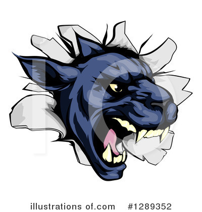 Royalty-Free (RF) Panther Clipart Illustration by AtStockIllustration - Stock Sample #1289352