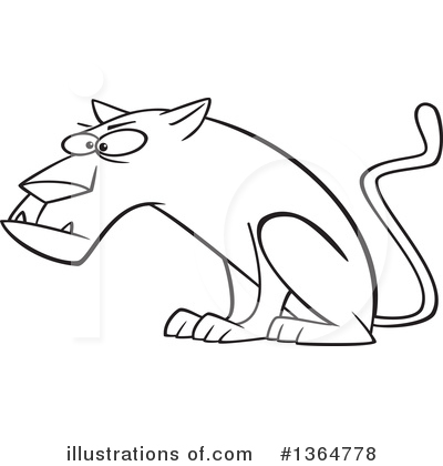 Royalty-Free (RF) Panther Clipart Illustration by toonaday - Stock Sample #1364778