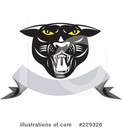 Royalty-Free (RF) Panther Clipart Illustration by patrimonio - Stock Sample #229326
