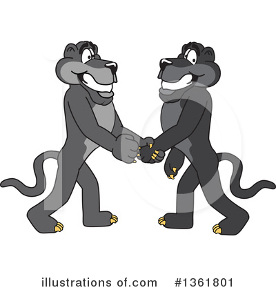 Royalty-Free (RF) Panther School Mascot Clipart Illustration by Mascot Junction - Stock Sample #1361801