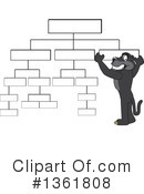 Panther School Mascot Clipart #1361808 by Mascot Junction