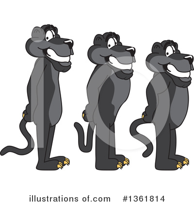 Royalty-Free (RF) Panther School Mascot Clipart Illustration by Mascot Junction - Stock Sample #1361814
