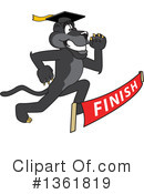 Panther School Mascot Clipart #1361819 by Mascot Junction