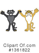Panther School Mascot Clipart #1361822 by Mascot Junction