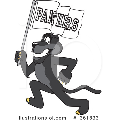 Royalty-Free (RF) Panther School Mascot Clipart Illustration by Mascot Junction - Stock Sample #1361833