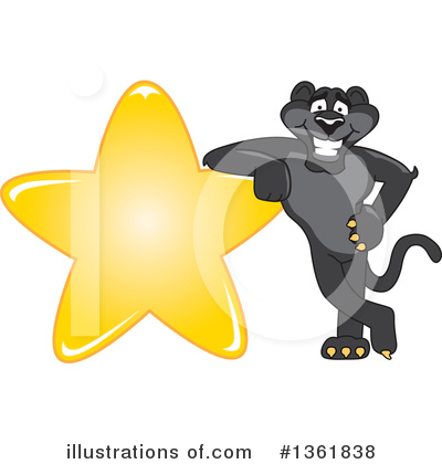Royalty-Free (RF) Panther School Mascot Clipart Illustration by Mascot Junction - Stock Sample #1361838