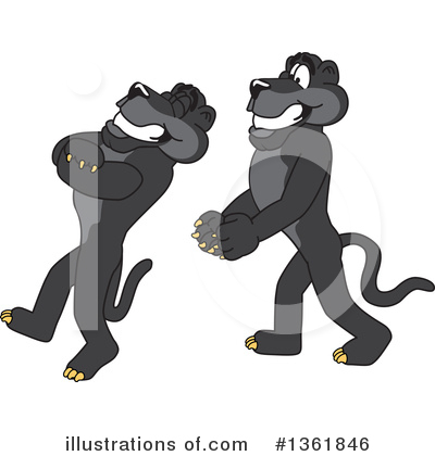 Royalty-Free (RF) Panther School Mascot Clipart Illustration by Mascot Junction - Stock Sample #1361846