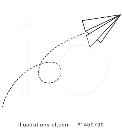 Royalty-Free (RF) Paper Airplane Clipart Illustration by Cherie Reve - Stock Sample #1459709