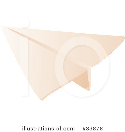 Paper Airplane Clipart #33878 by Rasmussen Images