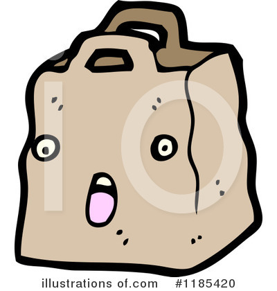 Royalty-Free (RF) Paper Bag Clipart Illustration by lineartestpilot - Stock Sample #1185420