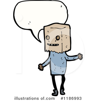 Royalty-Free (RF) Paper Bag Clipart Illustration by lineartestpilot - Stock Sample #1186993