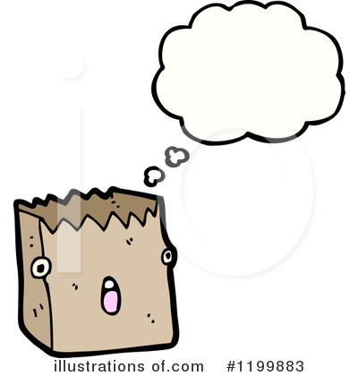 Royalty-Free (RF) Paper Bag Clipart Illustration by lineartestpilot - Stock Sample #1199883