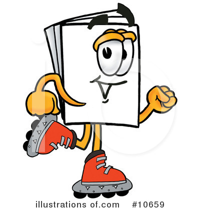 Roller Blades Clipart #10659 by Mascot Junction