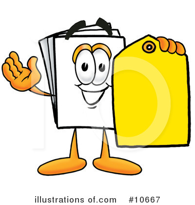 Paper Character Clipart #10667 by Mascot Junction