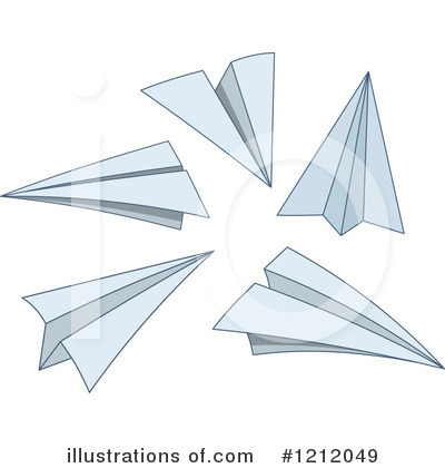 Paper Airplanes Clipart #1212049 by yayayoyo