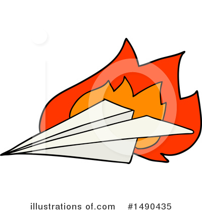 Royalty-Free (RF) Paper Plane Clipart Illustration by lineartestpilot - Stock Sample #1490435