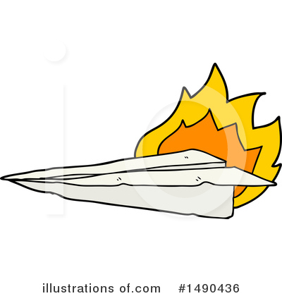 Royalty-Free (RF) Paper Plane Clipart Illustration by lineartestpilot - Stock Sample #1490436