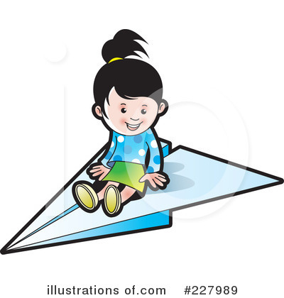 Royalty-Free (RF) Paper Plane Clipart Illustration by Lal Perera - Stock Sample #227989