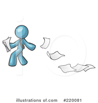 Royalty-Free (RF) Paper Trail Clipart Illustration by Leo Blanchette - Stock Sample #220081