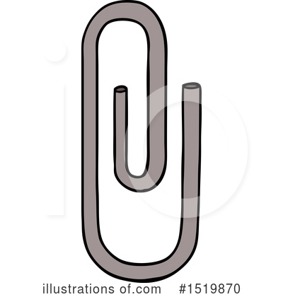 Royalty-Free (RF) Paperclip Clipart Illustration by lineartestpilot - Stock Sample #1519870