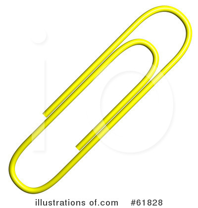 Royalty-Free (RF) Paperclip Clipart Illustration by ShazamImages - Stock Sample #61828