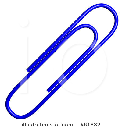 Royalty-Free (RF) Paperclip Clipart Illustration by ShazamImages - Stock Sample #61832