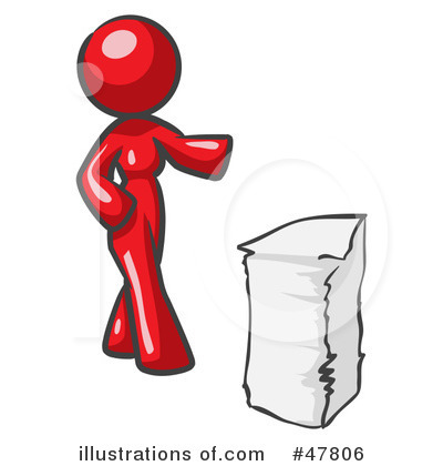 Royalty-Free (RF) Paperwork Clipart Illustration by Leo Blanchette - Stock Sample #47806